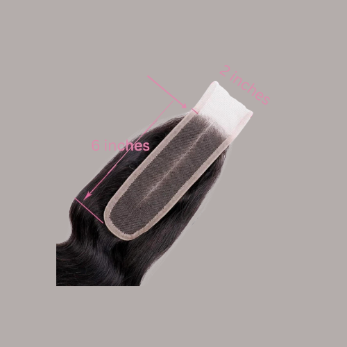 18" 2x6 HD Wavy Closure