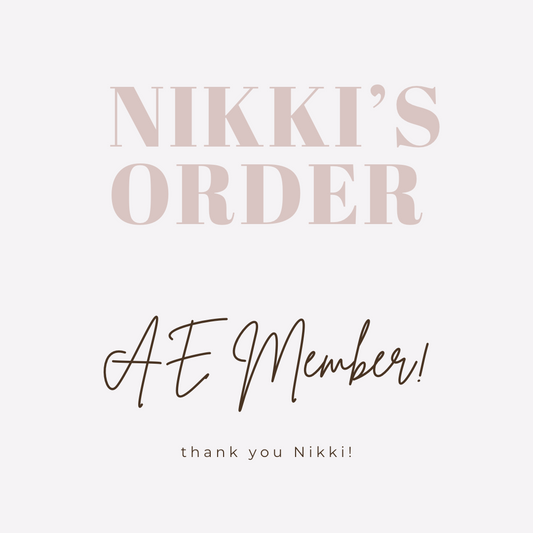 Nikki’s Order